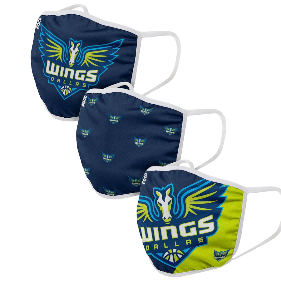 Adult Dallas Wings 3Pack Dust mask with filter